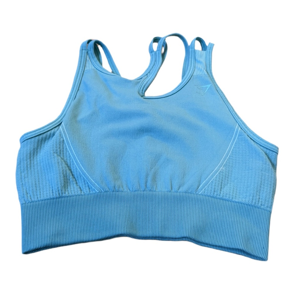 Gymshark Jazzed Up Sports Bra in Teal Sz  S EUC